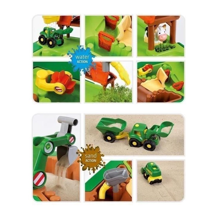 Table multi jeux sable et eau John Deere - KLEIN - 3948 - Mixte - Enfant - Jaune - A partir de 3 ans Table multi jeux sable et eau John Deere - KLEIN - 3948 - Mixte - Enfant - Jaune - A partir de 3 ans