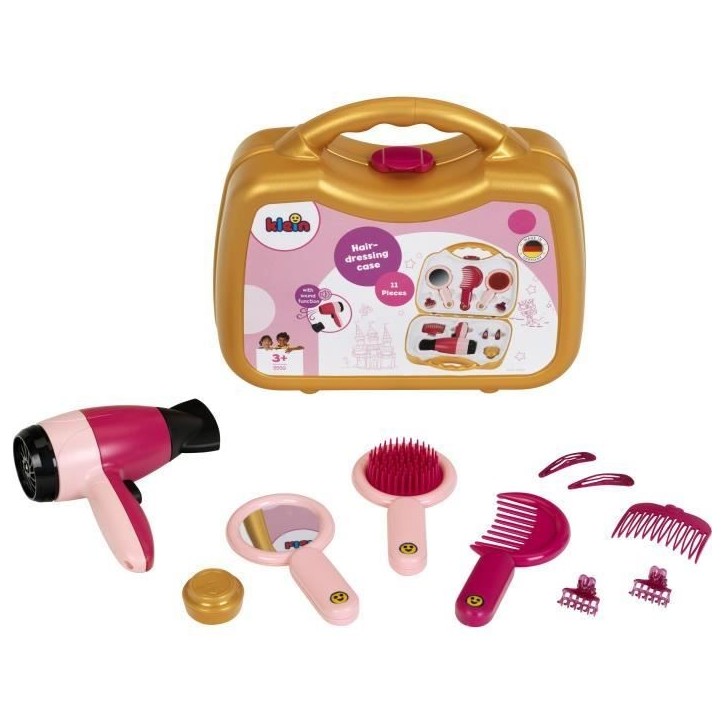 Mallette de coiffure avec seche-cheveux électronique - KLEIN - 5559 - Des 3 ans Mallette de coiffure avec seche-cheveux électronique - KLEIN - 5559 - Des 3 ans