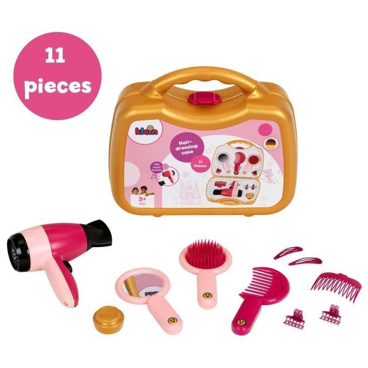 Mallette de coiffure avec seche-cheveux électronique - KLEIN - 5559 - Des 3 ans Mallette de coiffure avec seche-cheveux électronique - KLEIN - 5559 - Des 3 ans