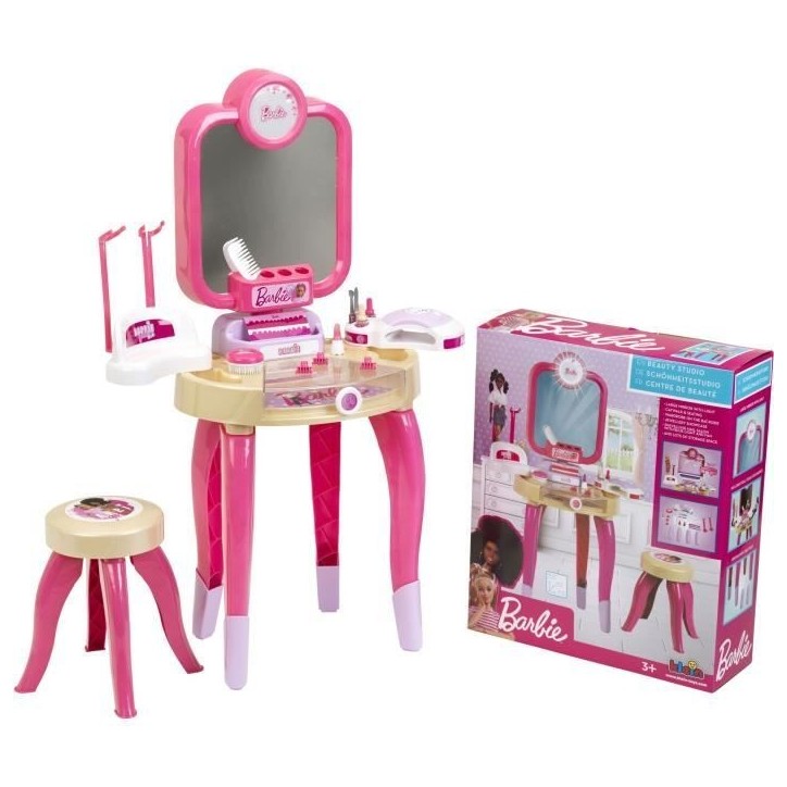 Jouet de beauté - KLEIN - Centre de beauté Barbie Happy Vibes - Complet avec de nombreux accessoires et lumiere. Jouet de beauté - KLEIN - Centre de beauté Barbie Happy Vibes - Complet avec de nombreux accessoires et lumiere.
