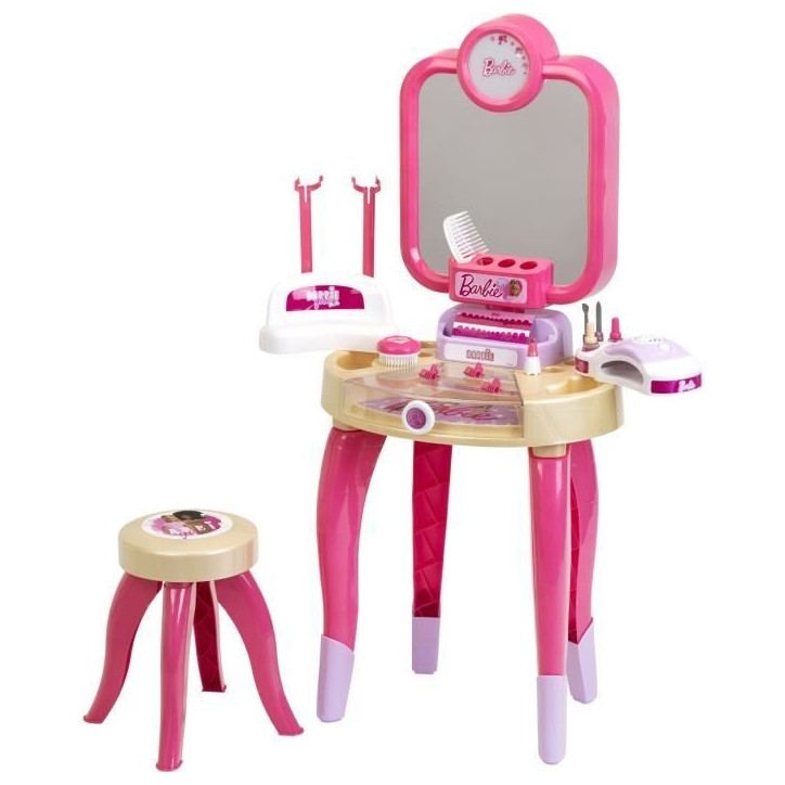 Jouet de beauté - KLEIN - Centre de beauté Barbie Happy Vibes - Complet avec de nombreux accessoires et lumiere. Jouet de beauté - KLEIN - Centre de beauté Barbie Happy Vibes - Complet avec de nombreux accessoires et lumiere.
