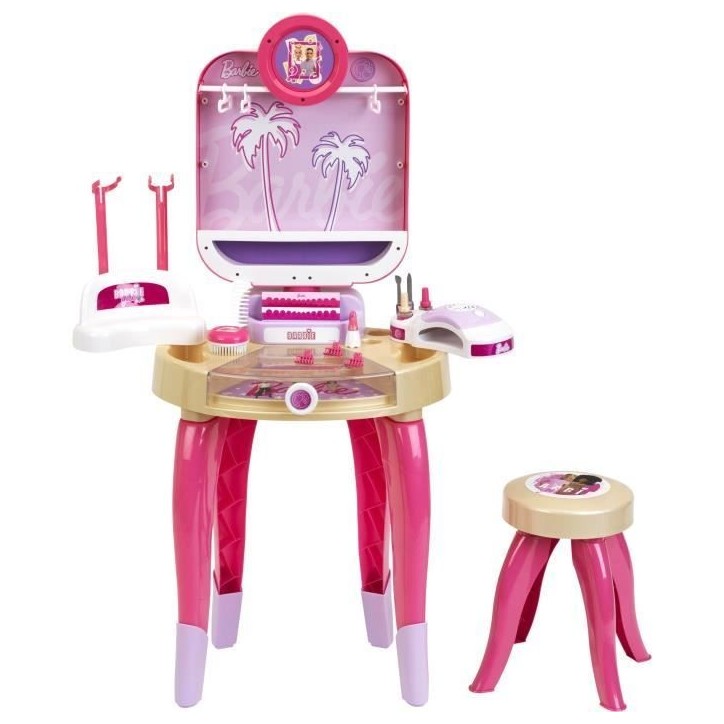 Jouet de beauté - KLEIN - Centre de beauté Barbie Happy Vibes - Complet avec de nombreux accessoires et lumiere. Jouet de beauté - KLEIN - Centre de beauté Barbie Happy Vibes - Complet avec de nombreux accessoires et lumiere.