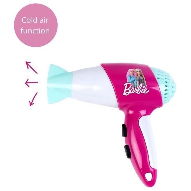 Set de coiffure - KLEIN - 5790 - Barbie - Avec seche-cheveux électronique - Des 3 ans Set de coiffure - KLEIN - 5790 - Barbie - Avec seche-cheveux électronique - Des 3 ans