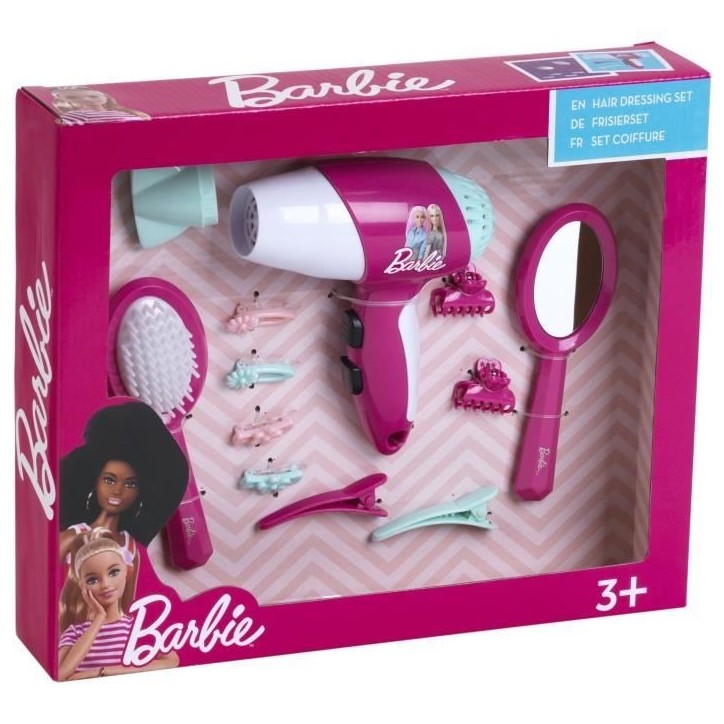 Set de coiffure - KLEIN - 5790 - Barbie - Avec seche-cheveux électronique - Des 3 ans Set de coiffure - KLEIN - 5790 - Barbie - Avec seche-cheveux électronique - Des 3 ans