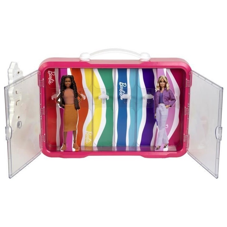 Mallette vitrine Barbie - KLEIN - 5808 - Pour 6 poupées avec fermoir lumineux - Des 3 ans Mallette vitrine Barbie - KLEIN - 5808 - Pour 6 poupées avec fermoir lumineux - Des 3 ans