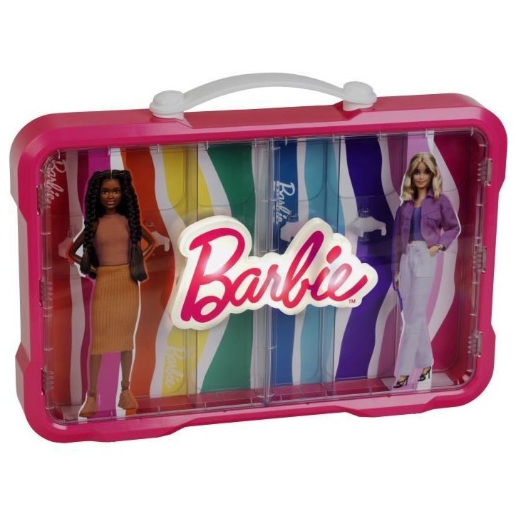 Mallette vitrine Barbie - KLEIN - 5808 - Pour 6 poupées avec fermoir lumineux - Des 3 ans Mallette vitrine Barbie - KLEIN - 5808 - Pour 6 poupées avec fermoir lumineux - Des 3 ans