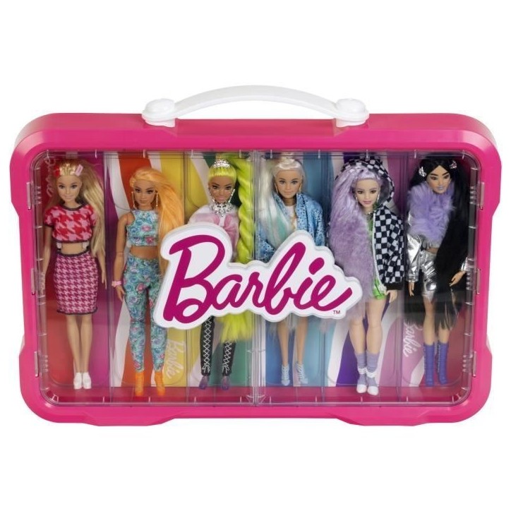 Mallette vitrine Barbie - KLEIN - 5808 - Pour 6 poupées avec fermoir lumineux - Des 3 ans Mallette vitrine Barbie - KLEIN - 5808 - Pour 6 poupées avec fermoir lumineux - Des 3 ans