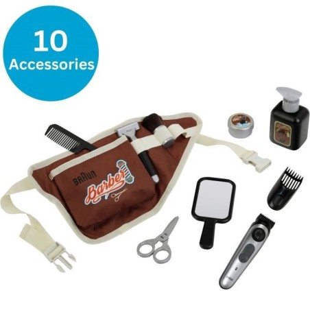 Ceinture de barbier - KLEIN - 5838 - Avec tondeuse électronique et accessoires - Des 3 ans
