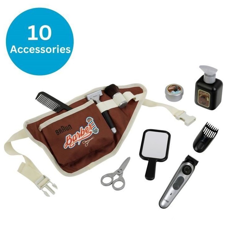 Ceinture de barbier - KLEIN - 5838 - Avec tondeuse électronique et accessoires - Des 3 ans