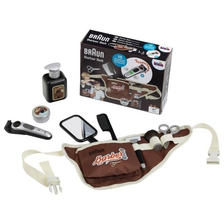 Ceinture de barbier - KLEIN - 5838 - Avec tondeuse électronique et accessoires - Des 3 ans