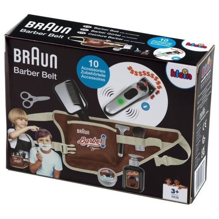 Ceinture de barbier - KLEIN - 5838 - Avec tondeuse électronique et accessoires - Des 3 ans