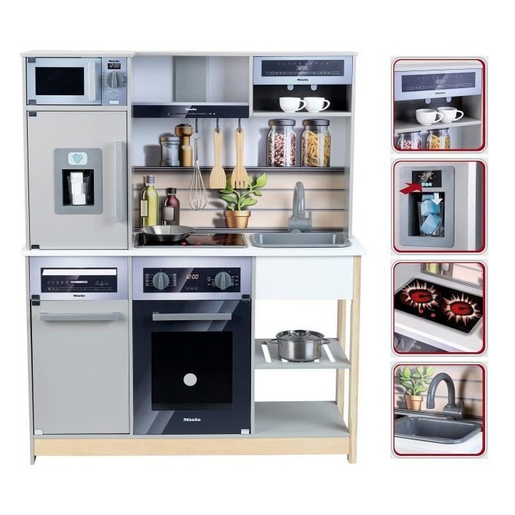 Cuisine en bois Miele Family avec accessoires, grand modele - KLEIN - 7194 Cuisine en bois Miele Family avec accessoires, grand modele - KLEIN - 7194