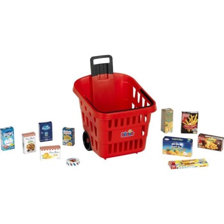 Panier de courses a roulettes garni My Market - KLEIN - 7256 - Des 2 ans
