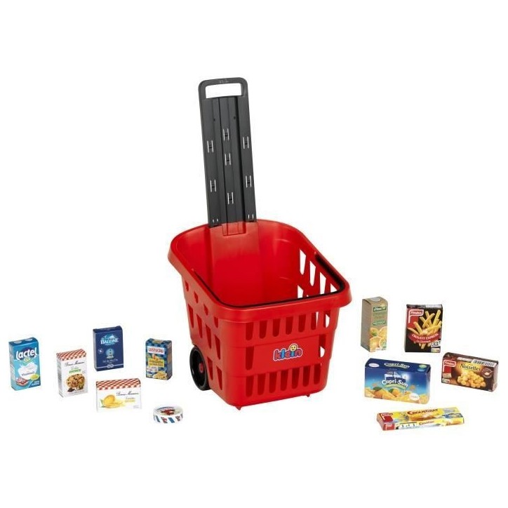 Panier de courses a roulettes garni My Market - KLEIN - 7256 - Des 2 ans Panier de courses a roulettes garni My Market - KLEIN - 7256 - Des 2 ans