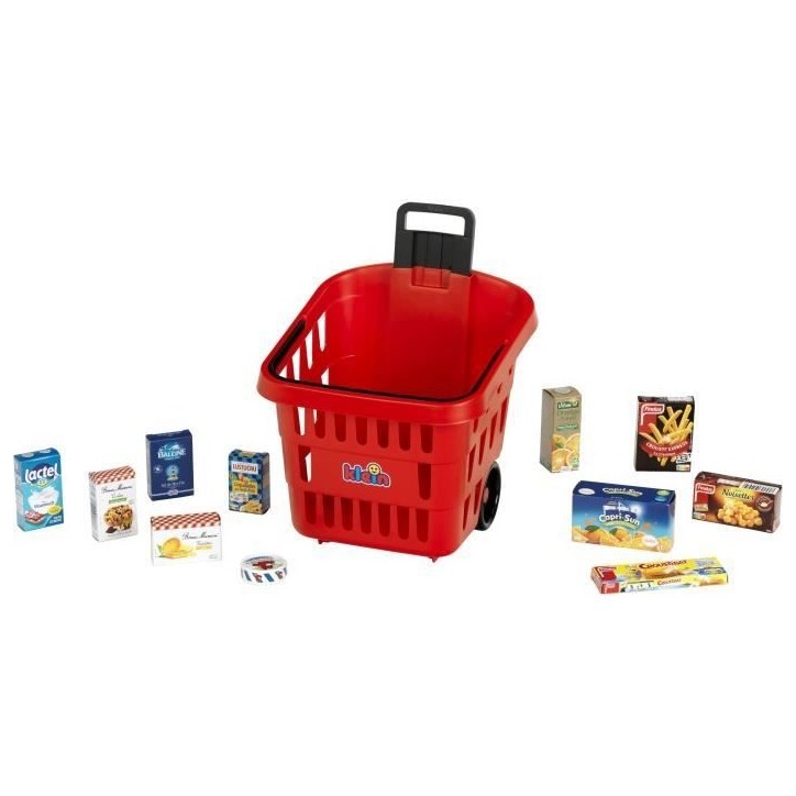 Panier de courses a roulettes garni My Market - KLEIN - 7256 - Des 2 ans Panier de courses a roulettes garni My Market - KLEIN - 7256 - Des 2 ans