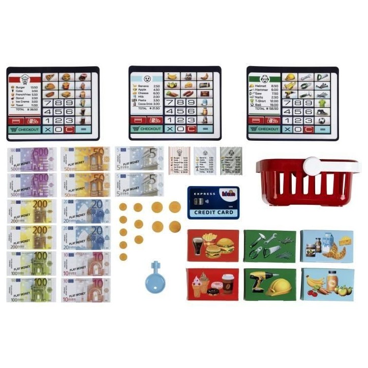Caisse enregistreuse en libre-service - KLEIN - 7265 - Avec fonctions et accessoires - Des 3 ans Caisse enregistreuse en libre-service - KLEIN - 7265 - Avec fonctions et accessoires - Des 3 ans