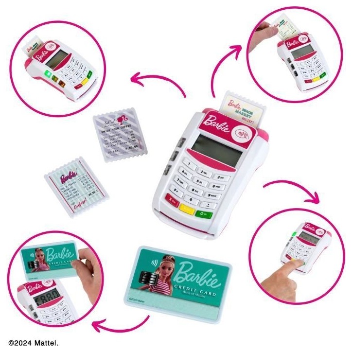 Terminal de paiement électronique Barbie - KLEIN - 7335 - Avec accessoires - Des 3 ans Terminal de paiement électronique Barbie - KLEIN - 7335 - Avec accessoires - Des 3 ans