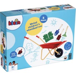 Brouette en métal - KLEIN - 7669 - Avec 3 outils et 1 paire de gants