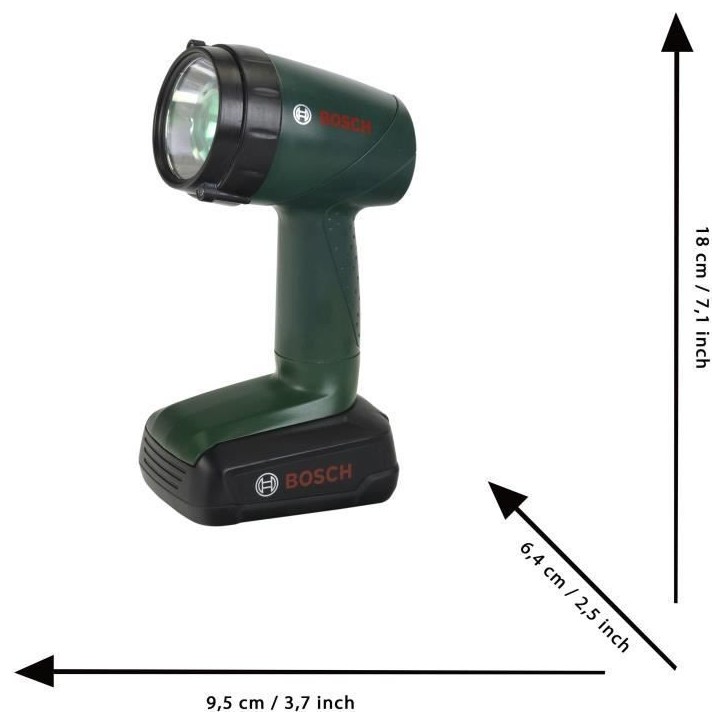 Lampe torche électronique Bosch - KLEIN - 8448 - 2 modes de fonctionnement et 4 filtres - Des 3 ans Lampe torche électronique Bosch - KLEIN - 8448 - 2 modes de fonctionnement et 4 filtres - Des 3 ans