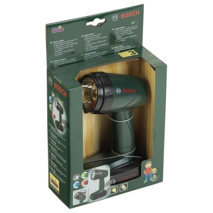 Lampe torche électronique Bosch - KLEIN - 8448 - 2 modes de fonctionnement et 4 filtres - Des 3 ans Lampe torche électronique Bosch - KLEIN - 8448 - 2 modes de fonctionnement et 4 filtres - Des 3 ans