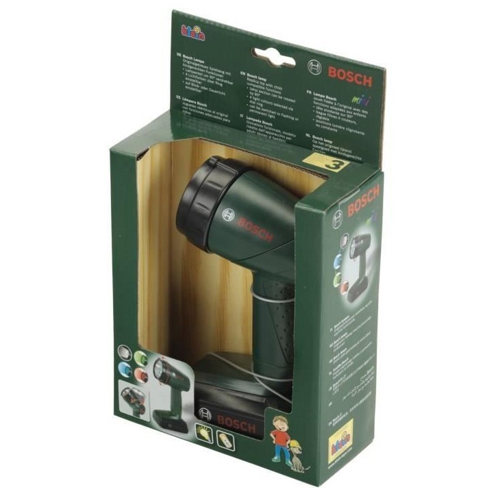 Lampe torche électronique Bosch - KLEIN - 8448 - 2 modes de fonctionnement et 4 filtres - Des 3 ans Lampe torche électronique Bosch - KLEIN - 8448 - 2 modes de fonctionnement et 4 filtres - Des 3 ans
