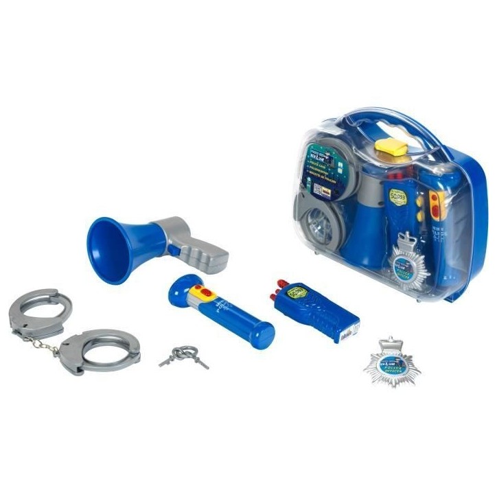Mallette de policier - KLEIN - 8874 - Avec lampe torche électronique et accessoires - Des 3 ans Mallette de policier - KLEIN - 8874 - Avec lampe torche électronique et accessoires - Des 3 ans