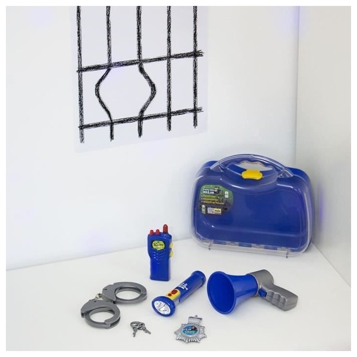 Mallette de policier - KLEIN - 8874 - Avec lampe torche électronique et accessoires - Des 3 ans Mallette de policier - KLEIN - 8874 - Avec lampe torche électronique et accessoires - Des 3 ans