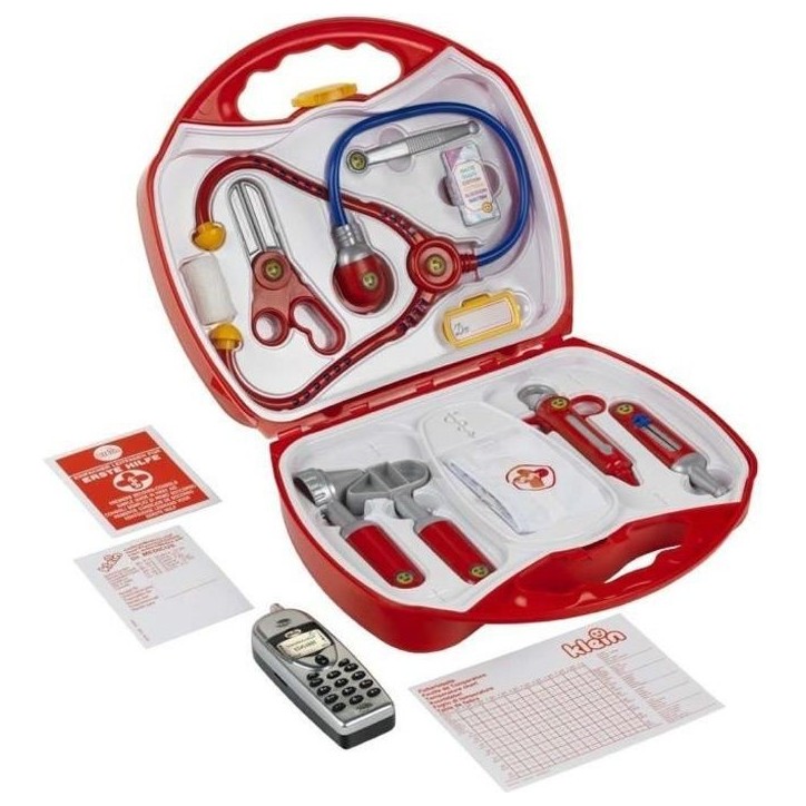 KLEIN - Mallette docteur avec téléphone portable pour Enfant KLEIN - Mallette docteur avec téléphone portable pour Enfant