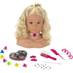 Tete a coiffer et a maquiller Sophia Princess Coralie avec accessoires