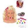 Tete a coiffer et a maquiller Sophia Princess Coralie avec accessoires