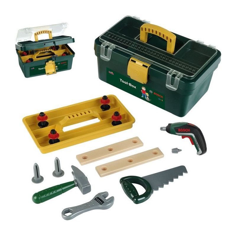 Caisse a outils Bosch - KLEIN - 8609 - Compartimentée avec visseuse Caisse a outils Bosch - KLEIN - 8609 - Compartimentée avec visseuse
