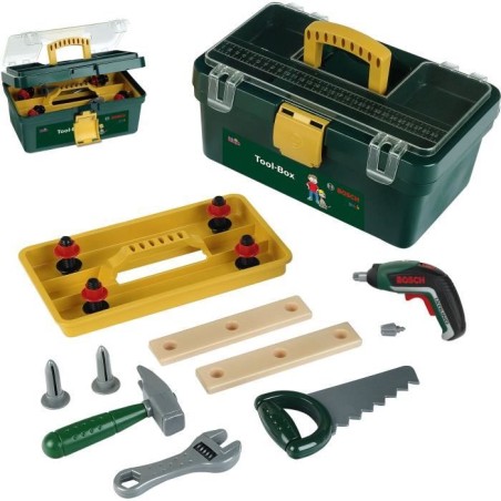 Caisse a outils Bosch - KLEIN - 8609 - Compartimentée avec visseuse