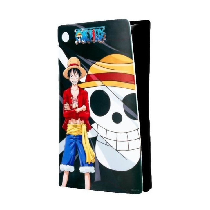 Façade de protection - KONIX - One Piece - PS5 Slim - Silicone - Antichoc - Anti-rayures - Motif Luffy - Noir Façade de protection - KONIX - One Piece - PS5 Slim - Silicone - Antichoc - Anti-rayures - Motif Luffy - Noir