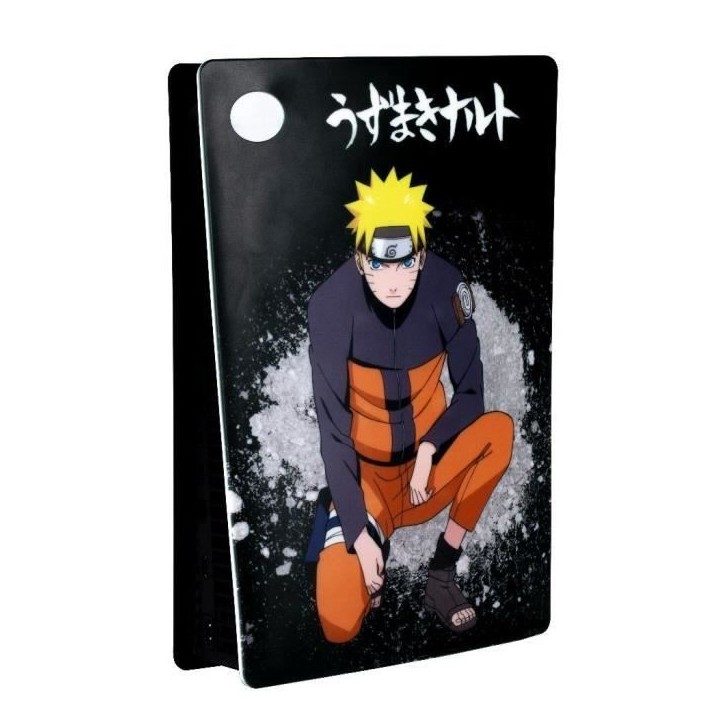 Façade de protection - KONIX - Naruto Shippuden - PS5 - Silicone - Antichoc - Anti-rayures - Motif Naruto - Noir Façade de protection - KONIX - Naruto Shippuden - PS5 - Silicone - Antichoc - Anti-rayures - Motif Naruto - Noir