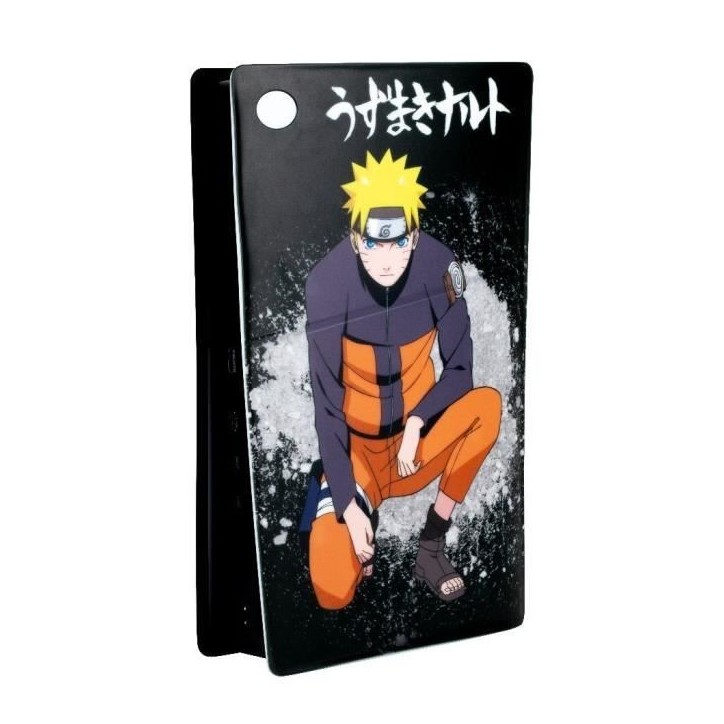 Façade de protection - KONIX - Naruto Shippuden - PS5 Slim - Silicone - Antichoc - Anti-rayures - Motif Naruto - Noir Façade de protection - KONIX - Naruto Shippuden - PS5 Slim - Silicone - Antichoc - Anti-rayures - Motif Naruto - Noir