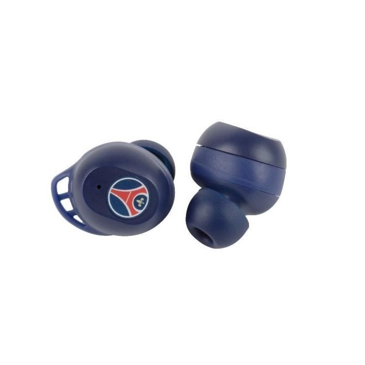 Écouteurs sans fil - KONIX - PSG - Autonomie 8 h + 15 h avec boîtier - Résistance a l'eau IPX4 - Bluetooth - Bleu Écouteurs sans fil - KONIX - PSG - Autonomie 8 h + 15 h avec boîtier - Résistance a l'eau IPX4 - Bluetooth - Bleu