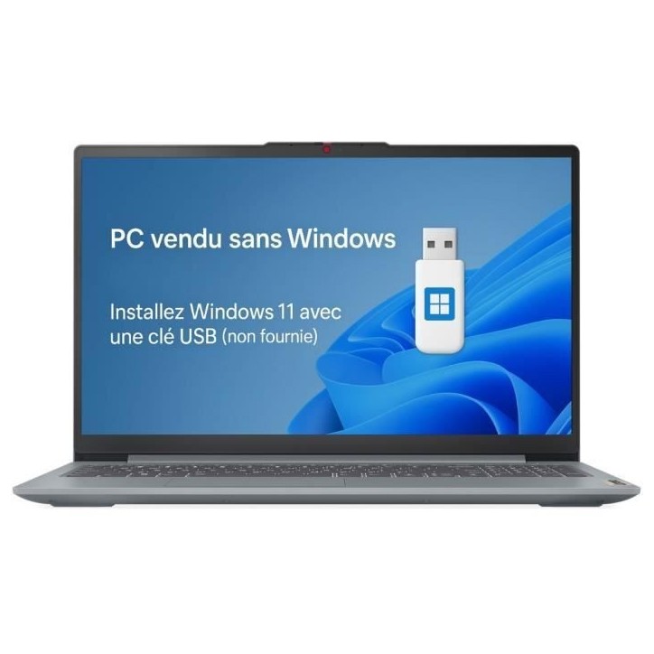 PC portable LENOVO IdeaPad Slim 3 15ABR8 | Sans Windows - 15'' FHD IPS - Ryzen 7 5825U - RAM 16 Go - SSD 512 Go - AZERTY PC portable LENOVO IdeaPad Slim 3 15ABR8 | Sans Windows - 15'' FHD IPS - Ryzen 7 5825U - RAM 16 Go - SSD 512 Go - AZERTY