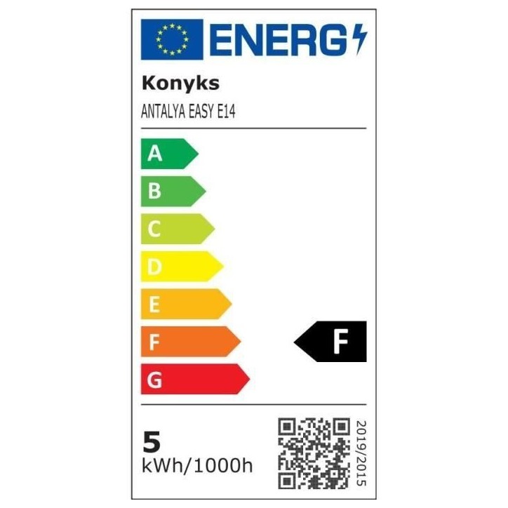 2 Ampoules LED connectées Wi-Fi + BT, LED E14, Couleurs + blanc réglable, 5W - Konyks Antalya E14 Max Easy Dual Pack 2 Ampoules LED connectées Wi-Fi + BT, LED E14, Couleurs + blanc réglable, 5W - Konyks Antalya E14 Max Easy Dual Pack