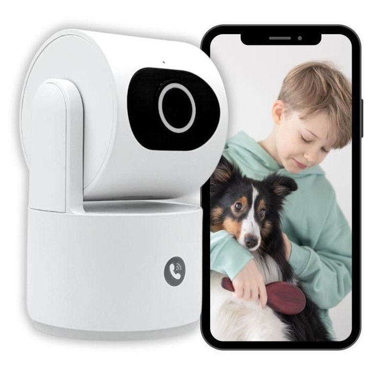 Caméra de surveillance - KONYKS - CAMINI CARE 2 - Intérieur - Wifi avec sirene et bouton d'appel vidéo Caméra de surveillance - KONYKS - CAMINI CARE 2 - Intérieur - Wifi avec sirene et bouton d'appel vidéo