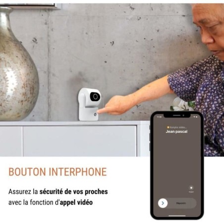 Caméra de surveillance - KONYKS - CAMINI CARE 2 - Intérieur - Wifi avec sirene et bouton d'appel vidéo