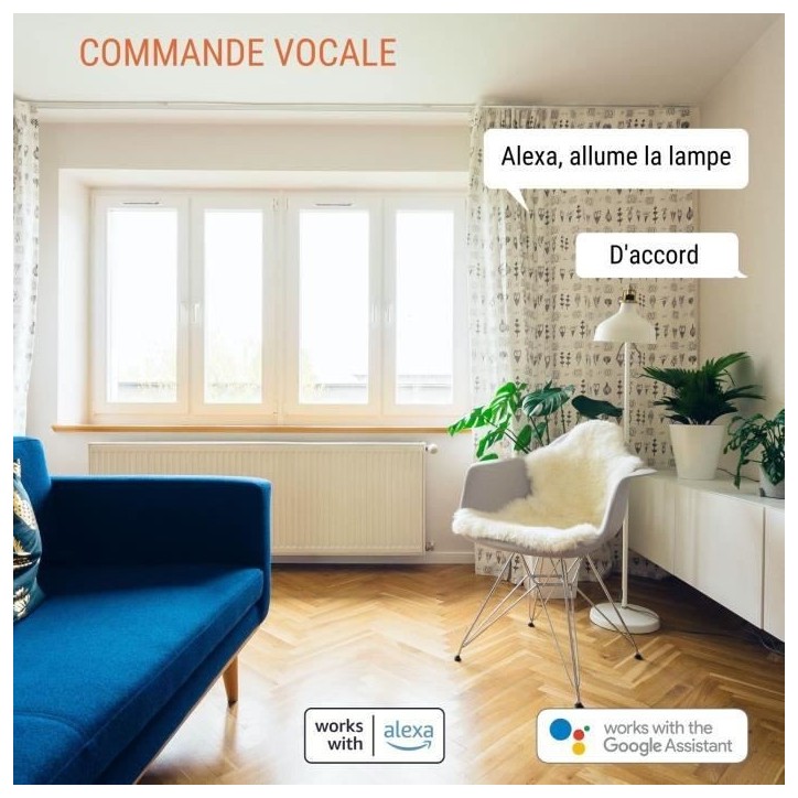 Lot de 2 prises connectées Wi-Fi + BT - KONYKS - Priska FR Dual Pack - 16 A - Avec compteur de consommation Lot de 2 prises connectées Wi-Fi + BT - KONYKS - Priska FR Dual Pack - 16 A - Avec compteur de consommation