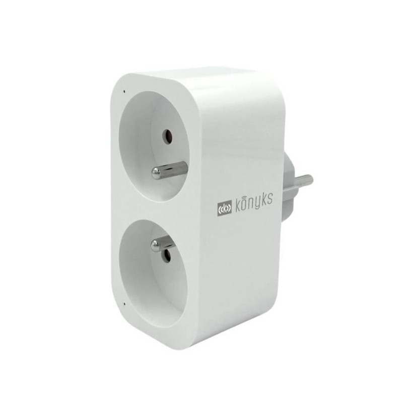 Prise double - KONYKS - Priska Duo FR - Wi-Fi + Bluetooth Prise double - KONYKS - Priska Duo FR - Wi-Fi + Bluetooth