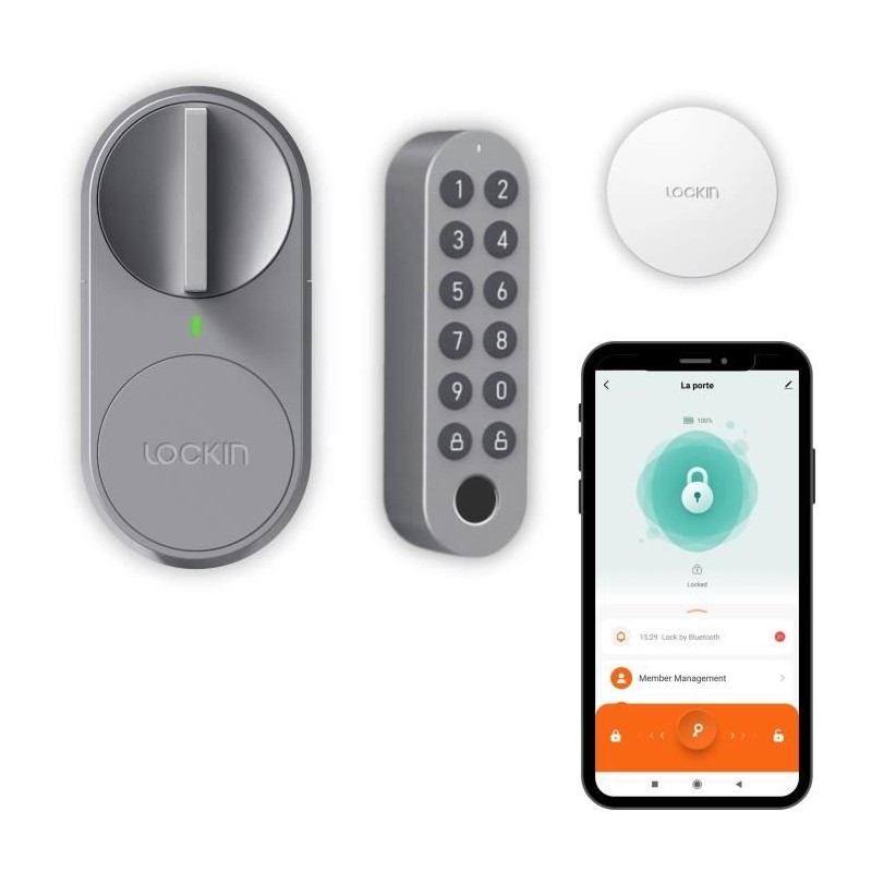 Kit serrure de porte d'entrée - KONYKS - Lockin G30 Pro - Digicode et Kit serrure de porte d'entrée - KONYKS - Lockin G30 Pro - Digicode et