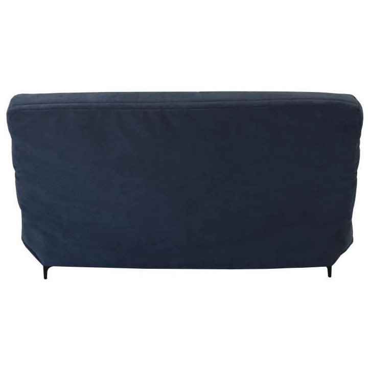 Banquette clic clac 3 places - Tissu bleu - L199 x P96 x 103 cm - KRISTEN - Style contemporain Banquette clic clac 3 places - Tissu bleu - L199 x P96 x 103 cm - KRISTEN - Style contemporain