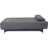 Banquette clic clac 3 places - Tissu gris moyen - L199 x P96 x H103 cm