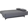 Banquette clic clac 3 places - Tissu gris moyen - L199 x P96 x H103 cm