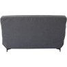 Banquette clic clac 3 places - Tissu gris moyen - L199 x P96 x H103 cm