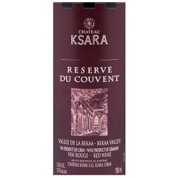 Château Ksara Réserve du Couvent Vallée de la Bekaa - Vin rouge du