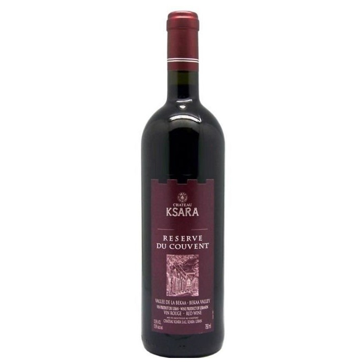 Château Ksara Réserve du Couvent Vallée de la Bekaa - Vin rouge du Liban 2022
