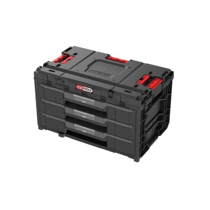 Caisse a outils - KS TOOLS - 850.0386F - 3 tiroirs - Rangement modulable - Résistante a l'eau Caisse a outils - KS TOOLS - 850.0386F - 3 tiroirs - Rangement modulable - Résistante a l'eau